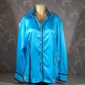 🎁 Lanzo Couture NWT Cowgirl shirt Size XL